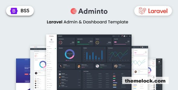 Adminto Laravel Admin Dashboard Template