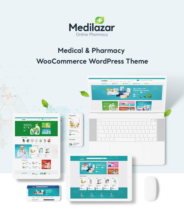 Medilazar Pharmacy Medical WooCommerce WordPress Theme