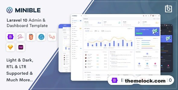 Minible Premium Laravel Admin & Dashboard Template