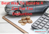 Best Way To Donate A Car For Tax Deduction